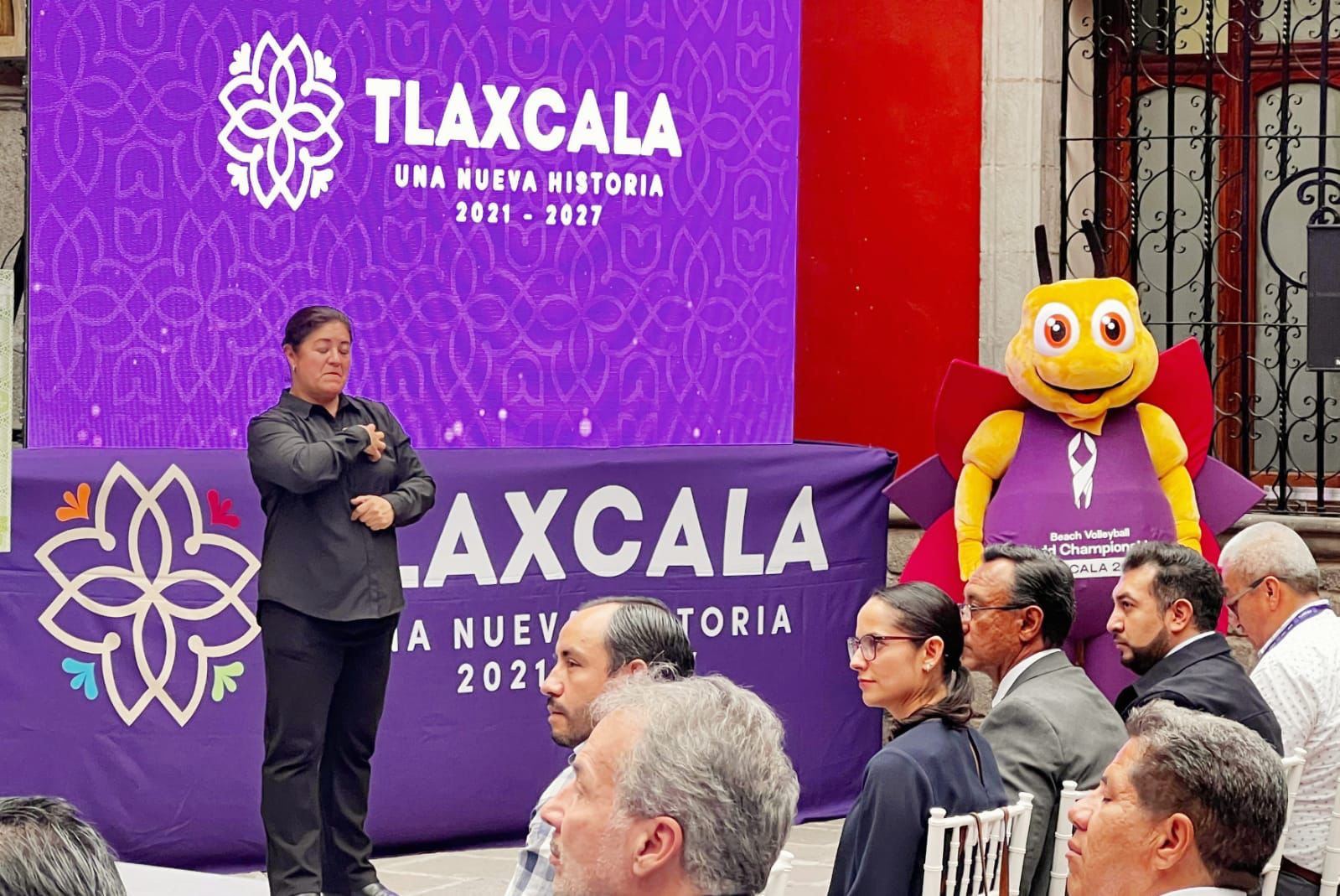Asiste Salvador Santos Cedillo a develación del billete de lotería alusivo al Mundial de Voleibol 2023